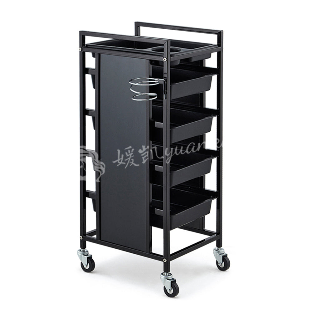 New Arrival Wholesale Luxury Golden Stainless Steel Salon Beauty Cart Rolling Trolley With 4 Wheels