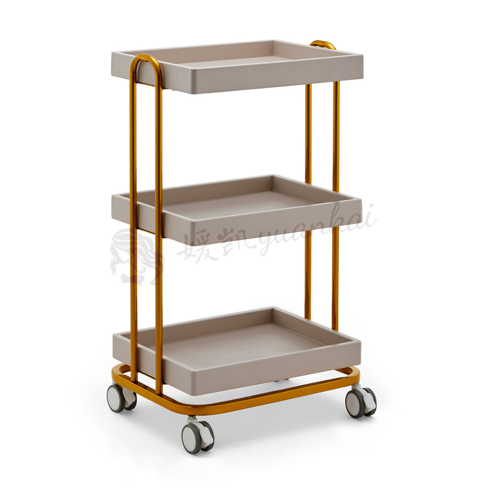 High-grade Beauty Trolley Beauty Salon Special Trolley Multi-functional With Cabinets Nail Embroidery Mobile Shelving