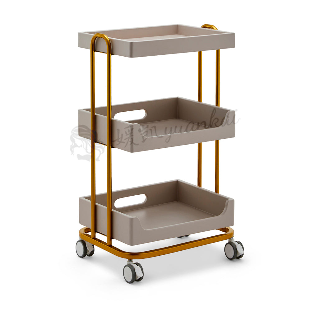 High-grade Beauty Trolley Beauty Salon Special Trolley Multi-functional With Cabinets Nail Embroidery Mobile Shelving