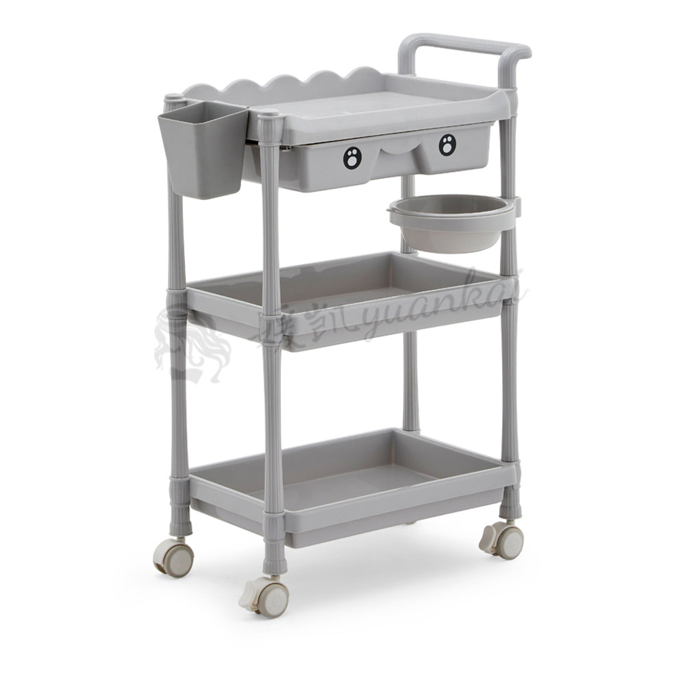 High-grade Beauty Trolley Beauty Salon Special Trolley Multi-functional With Cabinets Nail Embroidery Mobile Shelving