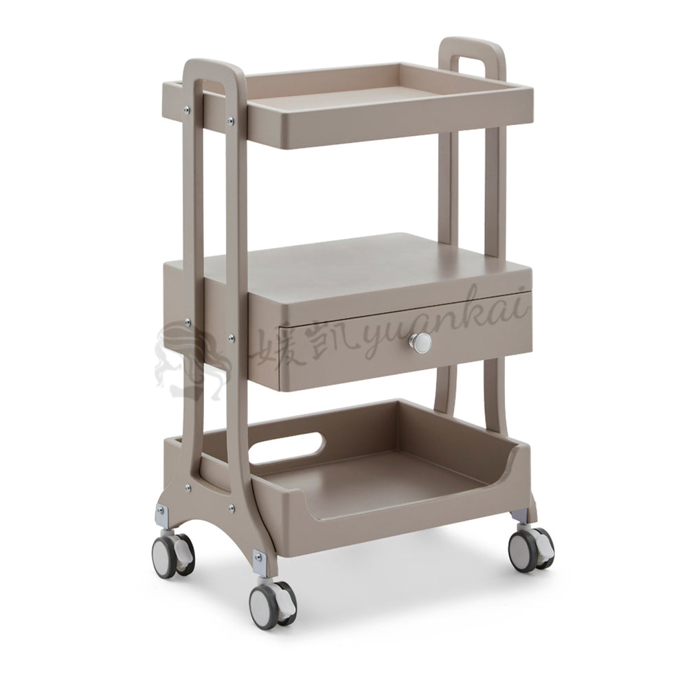 High-grade Beauty Trolley Beauty Salon Special Trolley Multi-functional With Cabinets Nail Embroidery Mobile Shelving