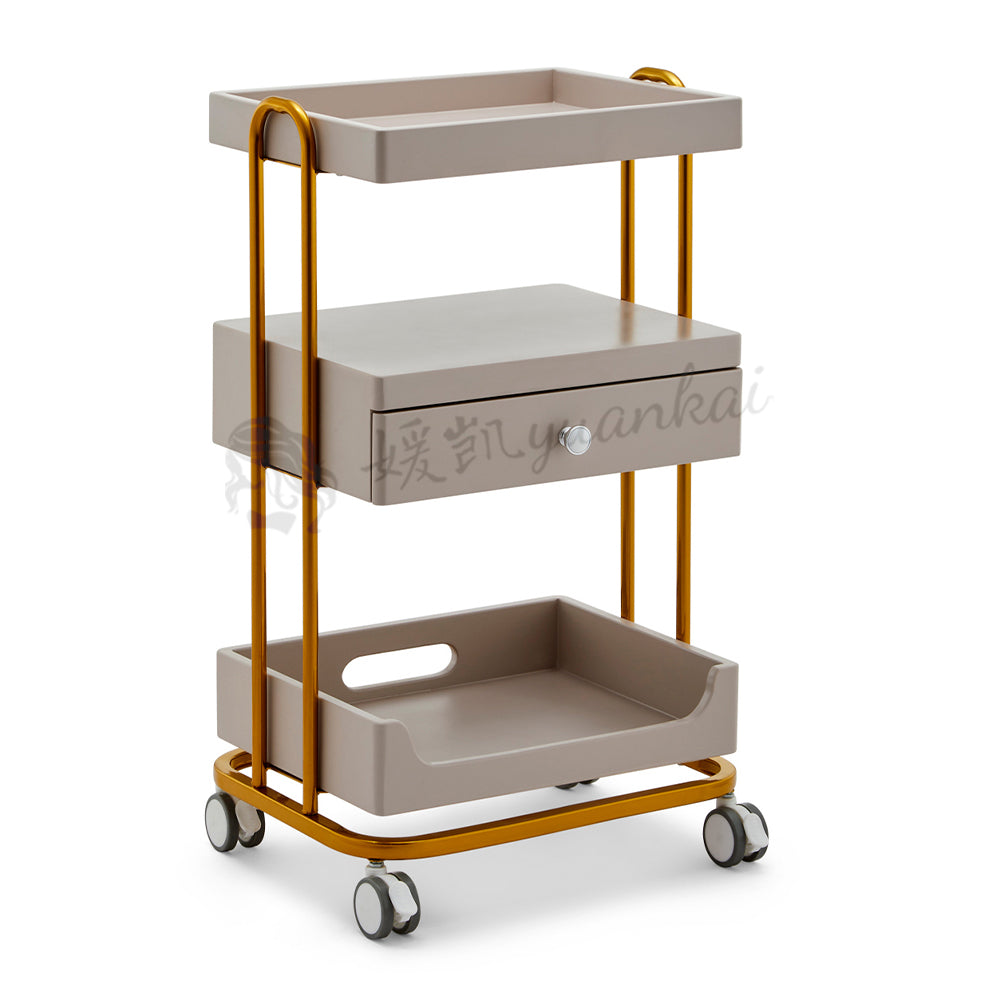 High-grade Beauty Trolley Beauty Salon Special Trolley Multi-functional With Cabinets Nail Embroidery Mobile Shelving