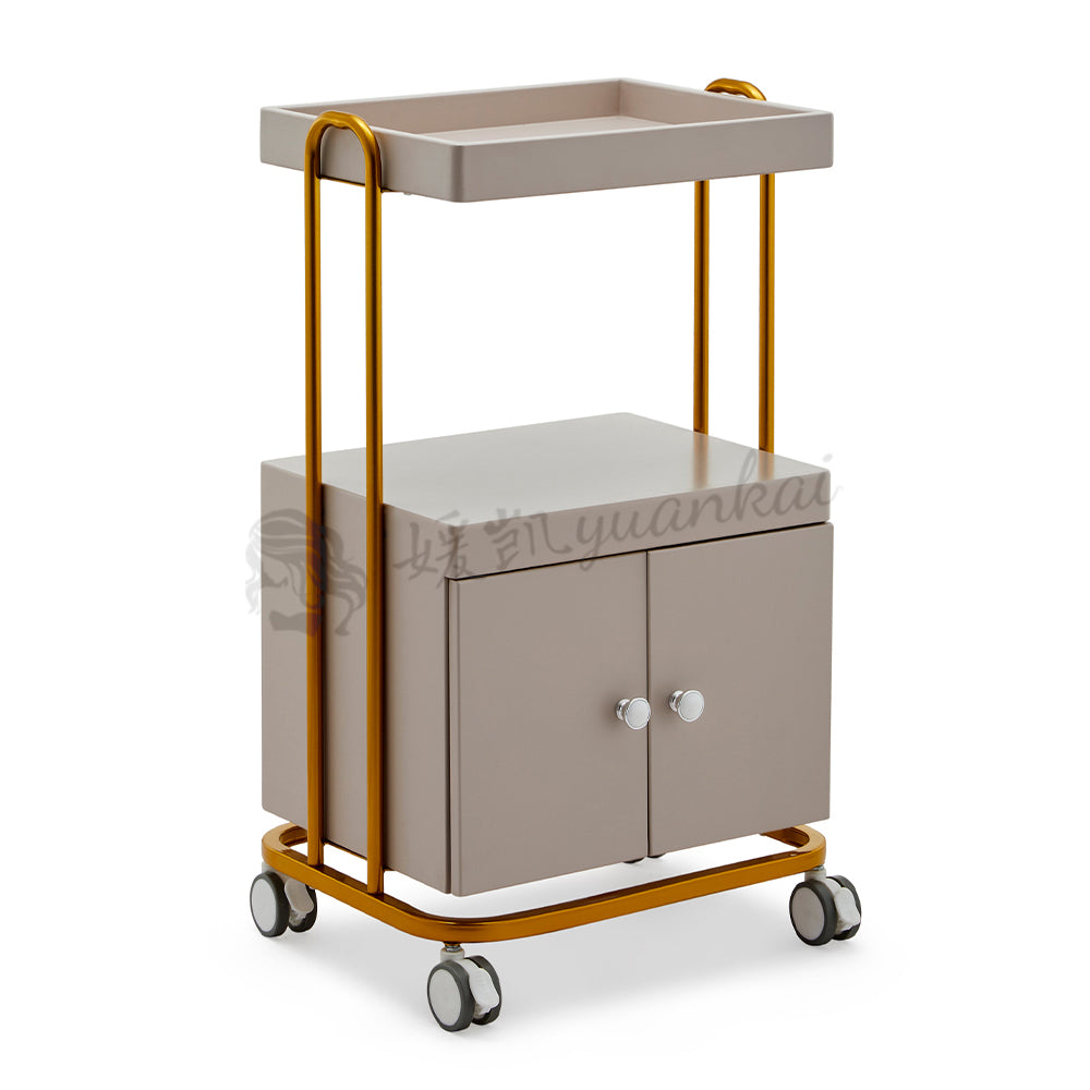High-grade Beauty Trolley Beauty Salon Special Trolley Multi-functional With Cabinets Nail Embroidery Mobile Shelving