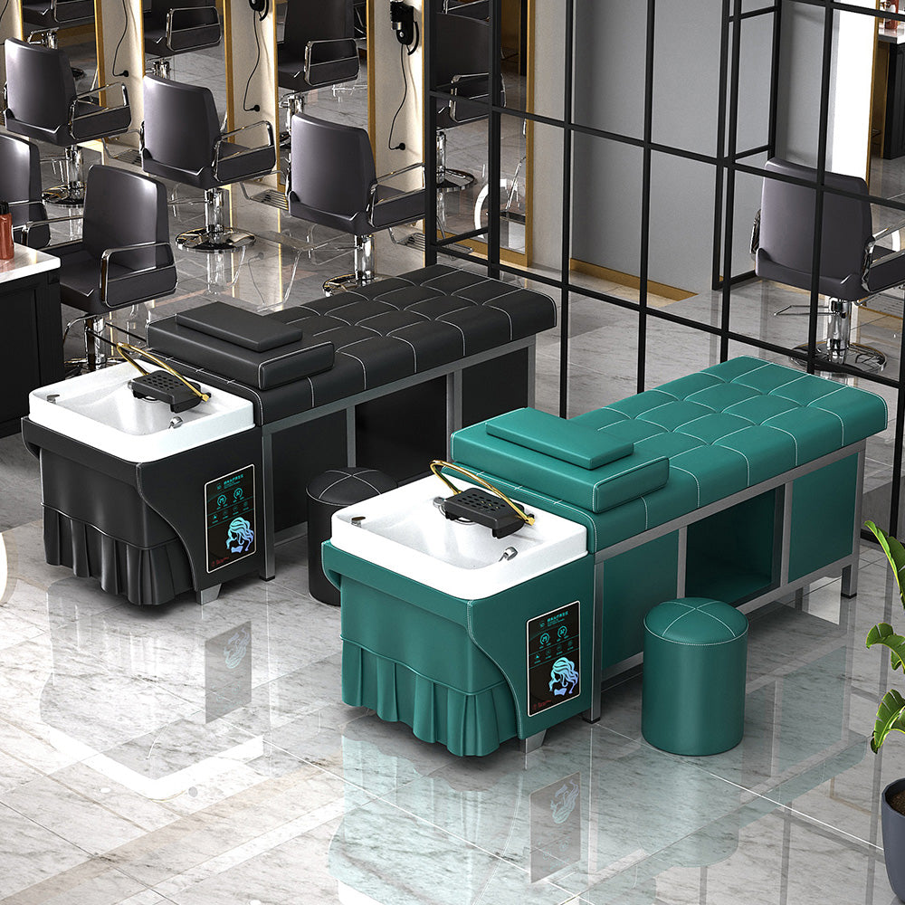 Hot selling high-end Thai hair treatment shampoo bed Hairdresser water cycle steel frame bed