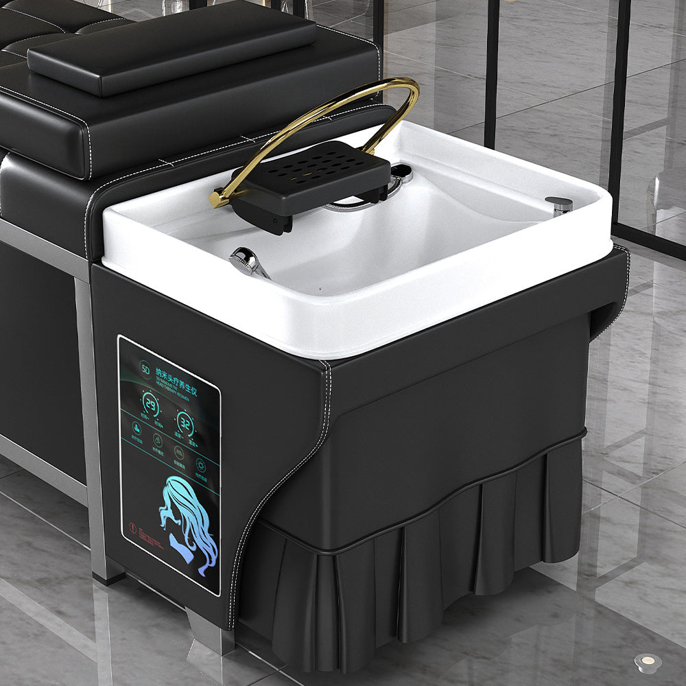 Hot selling high-end Thai hair treatment shampoo bed Hairdresser water cycle steel frame bed