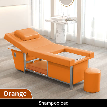 New beauty salon Electric lifting shampoo bed barber shop head care beauty bed with water circulation