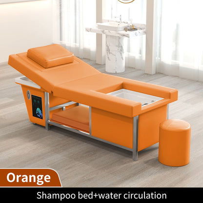 New beauty salon Electric lifting shampoo bed barber shop head care beauty bed with water circulation