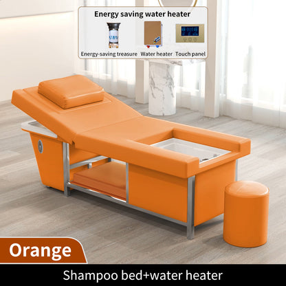 New beauty salon Electric lifting shampoo bed barber shop head care beauty bed with water circulation