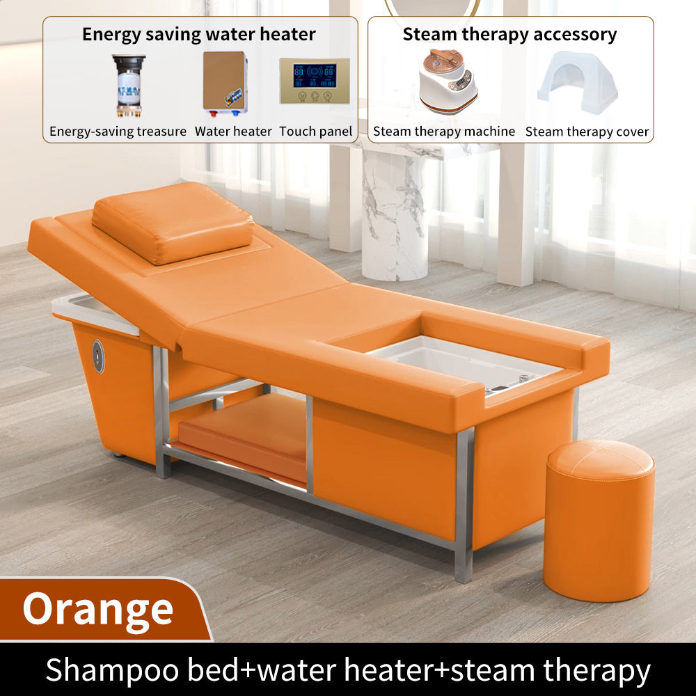 New beauty salon Electric lifting shampoo bed barber shop head care beauty bed with water circulation