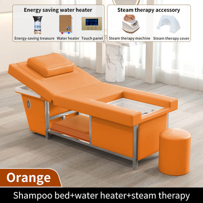 New beauty salon Electric lifting shampoo bed barber shop head care beauty bed with water circulation