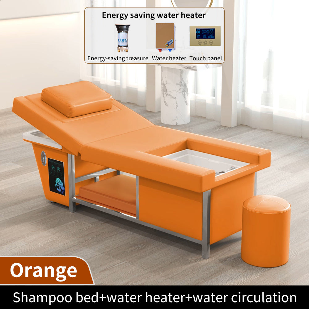 New beauty salon Electric lifting shampoo bed barber shop head care beauty bed with water circulation