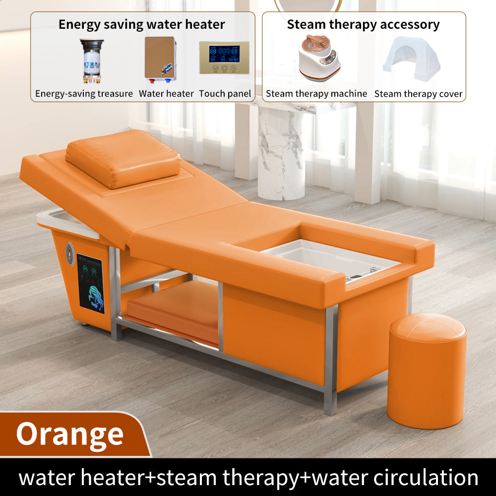 New beauty salon Electric lifting shampoo bed barber shop head care beauty bed with water circulation