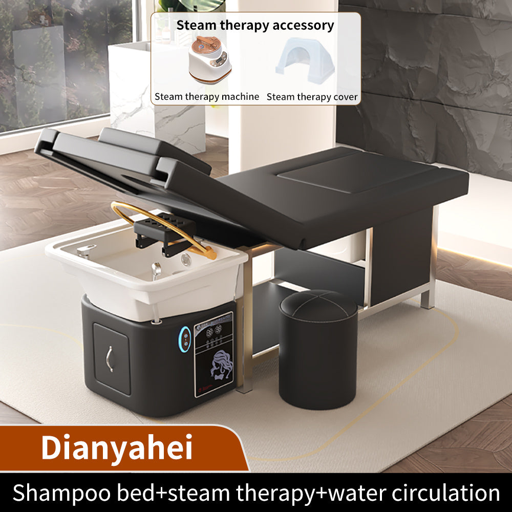 Hot Sale Salon Electric Shampoo Bed Barber Shop Special Massage Bed with Smart Water Circulation Spa Equipment