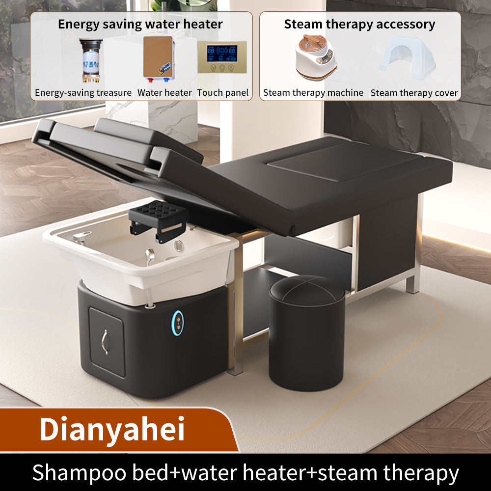 Hot Sale Salon Electric Shampoo Bed Barber Shop Special Massage Bed with Smart Water Circulation Spa Equipment