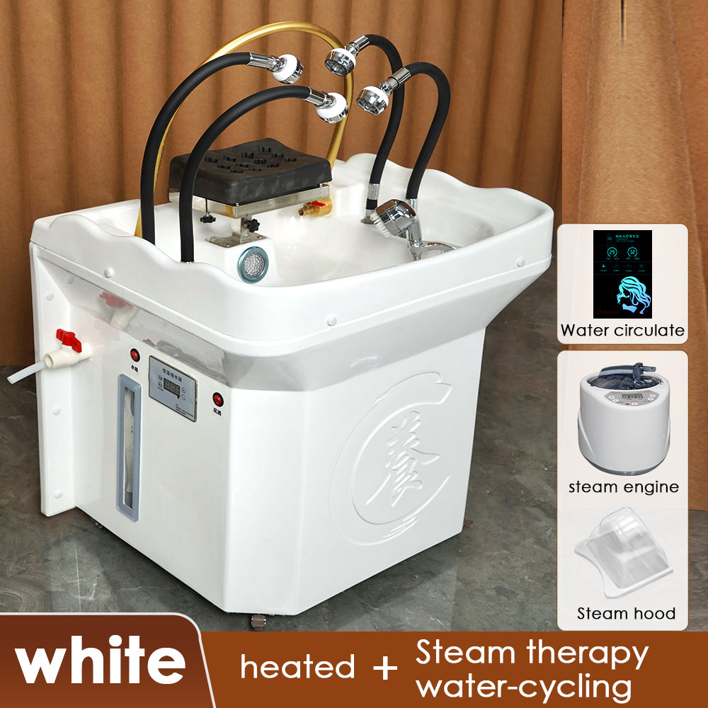 Portable shampoo basin with 60-litre water tank barber shop Movable sink
