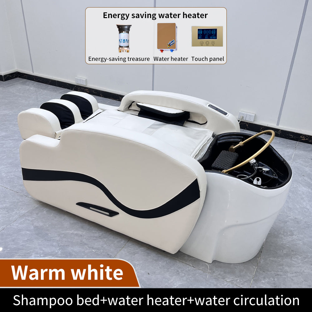 Luxury modern beauty salon electric massage shampoo bed