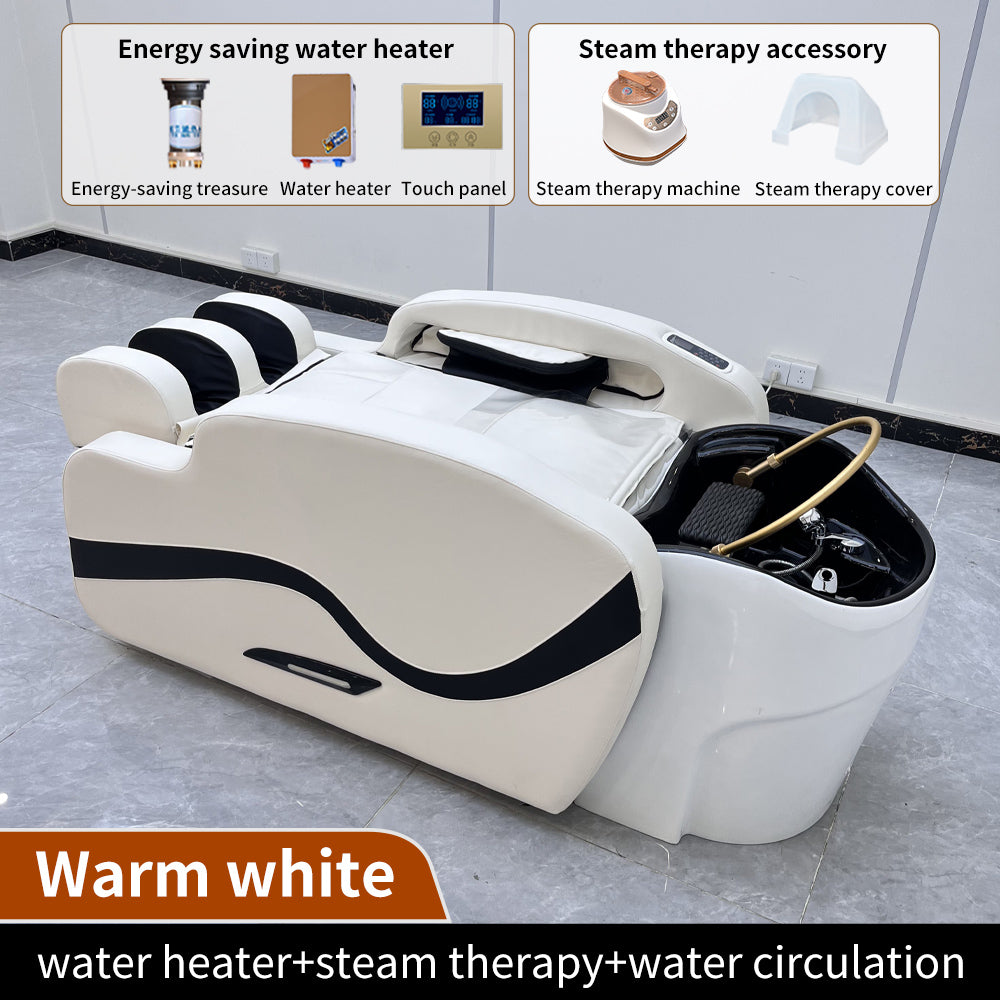 Luxury modern beauty salon electric massage shampoo bed