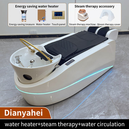 New intelligent shampoo bed electric massage bed beauty salon dedicated steam physiotherapy head treatment bed