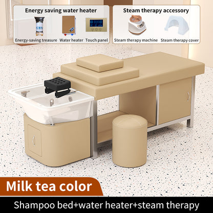 Thailand ceramic basin shampoo bed high-end hair massage head therapy bed for beauty salon