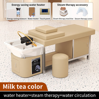 Thailand ceramic basin shampoo bed high-end hair massage head therapy bed for beauty salon