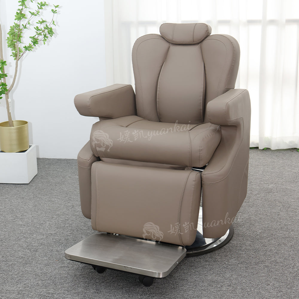 High-end electric reclining physiotherapychair barber shop beauty salon specialoil head lifting hair cutting chair
