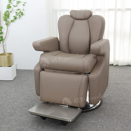 High-end electric reclining physiotherapychair barber shop beauty salon specialoil head lifting hair cutting chair