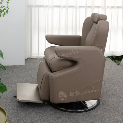 High-end electric reclining physiotherapychair barber shop beauty salon specialoil head lifting hair cutting chair