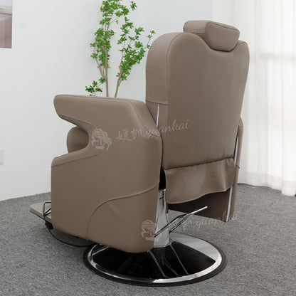 High-end electric reclining physiotherapychair barber shop beauty salon specialoil head lifting hair cutting chair