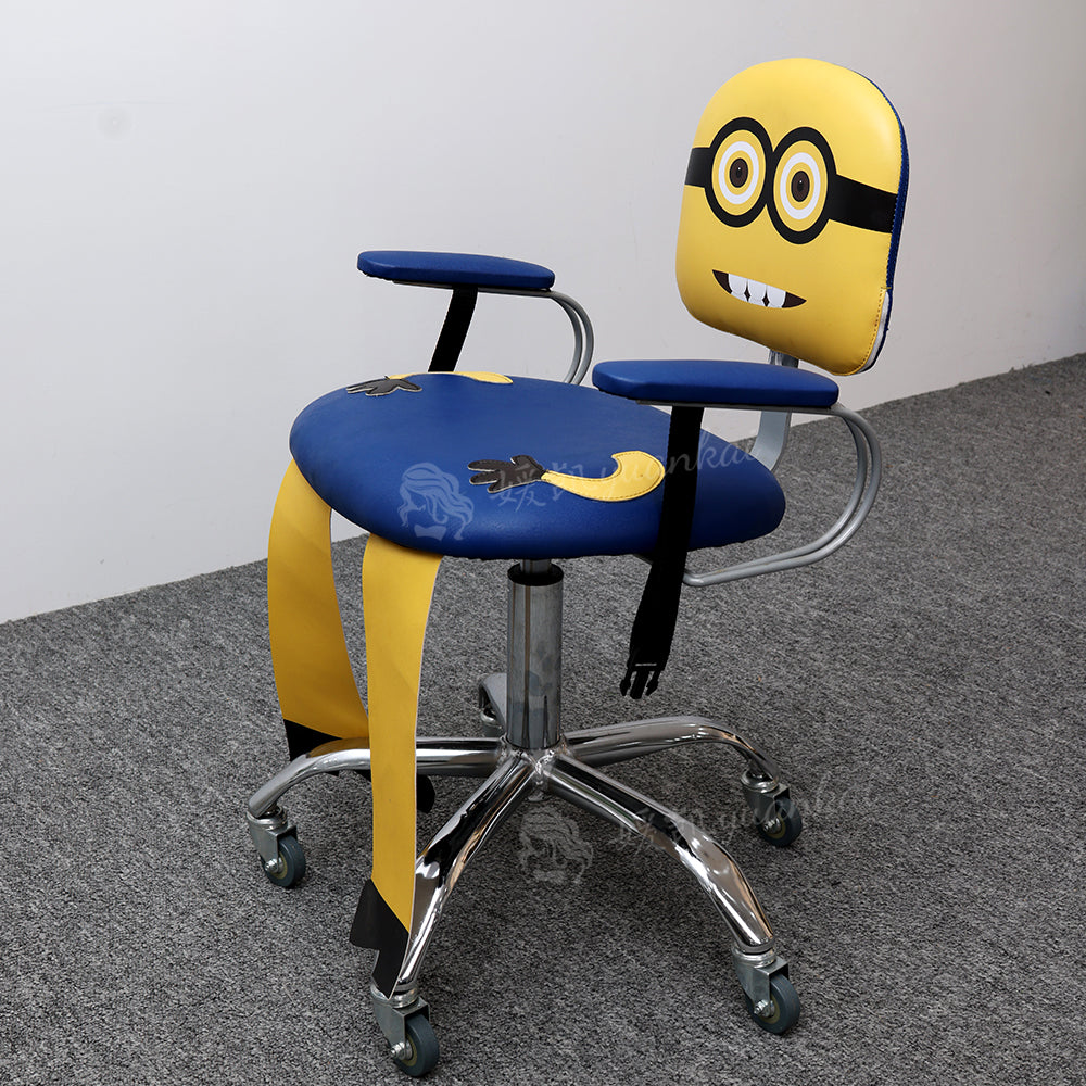 Hair salon children Dedicated Minions barber chair hair salon adjustable rotating hair cutting chair styling chair