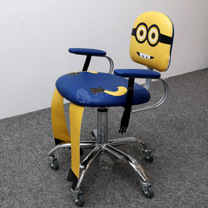 Hair salon children Dedicated Minions barber chair hair salon adjustable rotating hair cutting chair styling chair