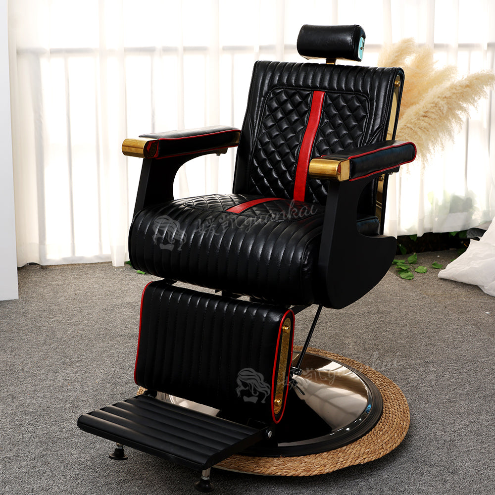 Men's Vintage Oil Head Chair Hair salon Barber Shop Dedicated Lifting and rotating Hair-cutting chair