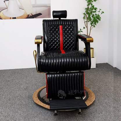 Men's Vintage Oil Head Chair Hair salon Barber Shop Dedicated Lifting and rotating Hair-cutting chair