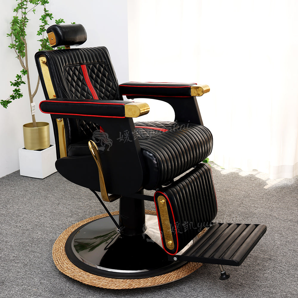 Men's Vintage Oil Head Chair Hair salon Barber Shop Dedicated Lifting and rotating Hair-cutting chair