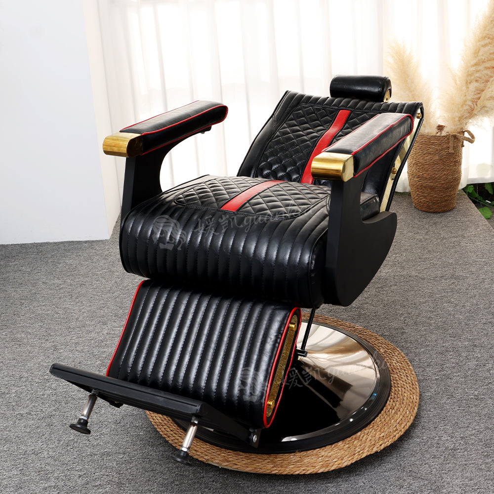 Men's Vintage Oil Head Chair Hair salon Barber Shop Dedicated Lifting and rotating Hair-cutting chair