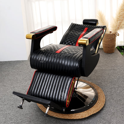 Men's Vintage Oil Head Chair Hair salon Barber Shop Dedicated Lifting and rotating Hair-cutting chair