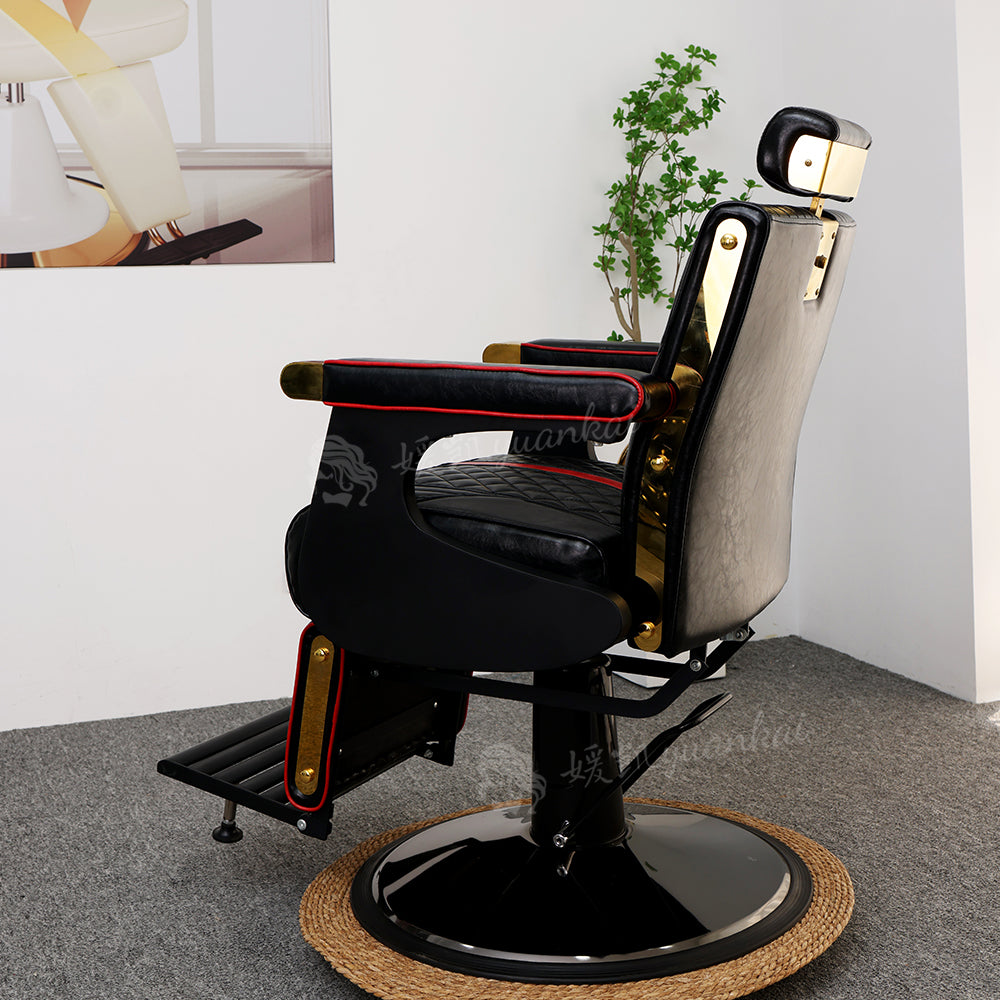 Men's Vintage Oil Head Chair Hair salon Barber Shop Dedicated Lifting and rotating Hair-cutting chair