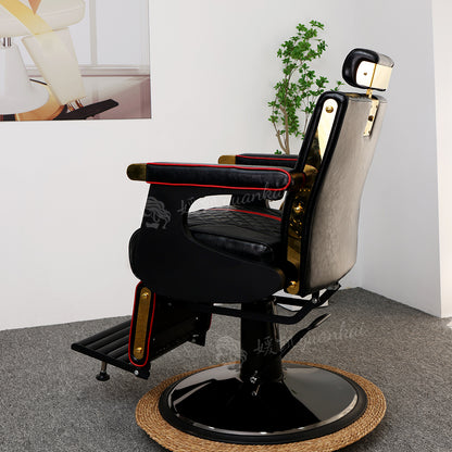 Men's Vintage Oil Head Chair Hair salon Barber Shop Dedicated Lifting and rotating Hair-cutting chair