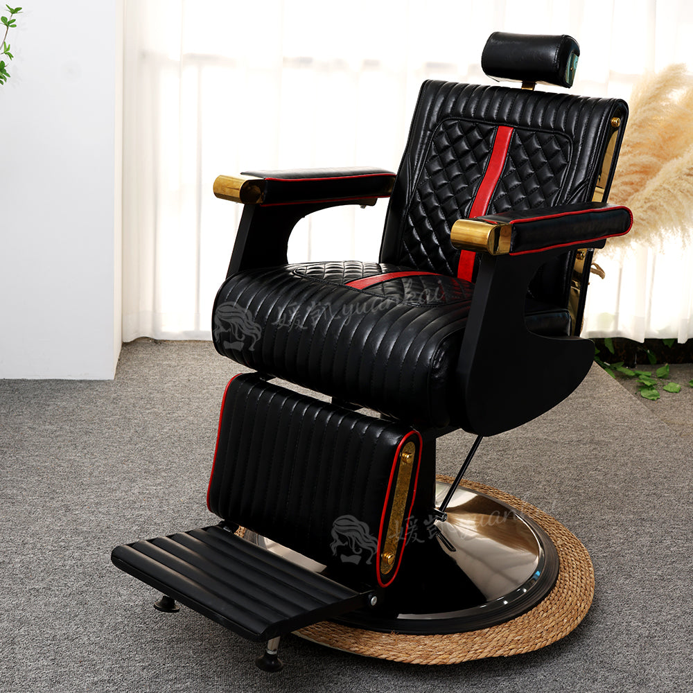 Men's Vintage Oil Head Chair Hair salon Barber Shop Dedicated Lifting and rotating Hair-cutting chair