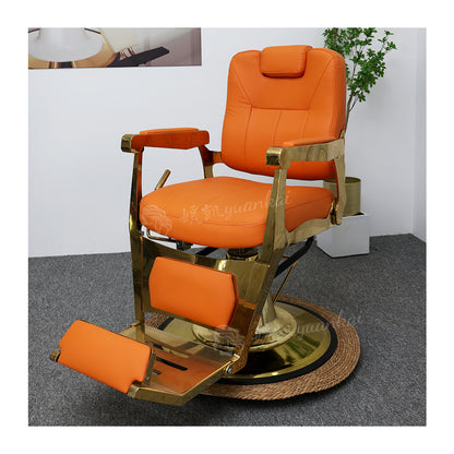 Vintage Hair Salon Barber Shop Special Men's Hair Cutting Chair Liftable Oil Head Chair