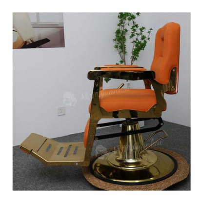 Vintage Hair Salon Barber Shop Special Men's Hair Cutting Chair Liftable Oil Head Chair