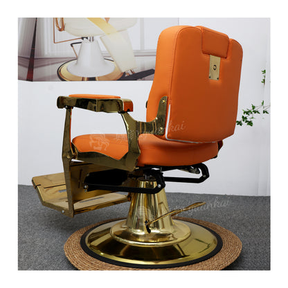 Vintage Hair Salon Barber Shop Special Men's Hair Cutting Chair Liftable Oil Head Chair