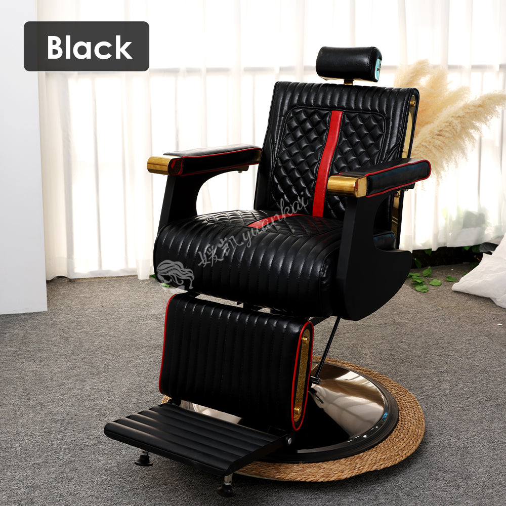 Men's Vintage Oil Head Chair Hair salon Barber Shop Dedicated Lifting and rotating Hair-cutting chair