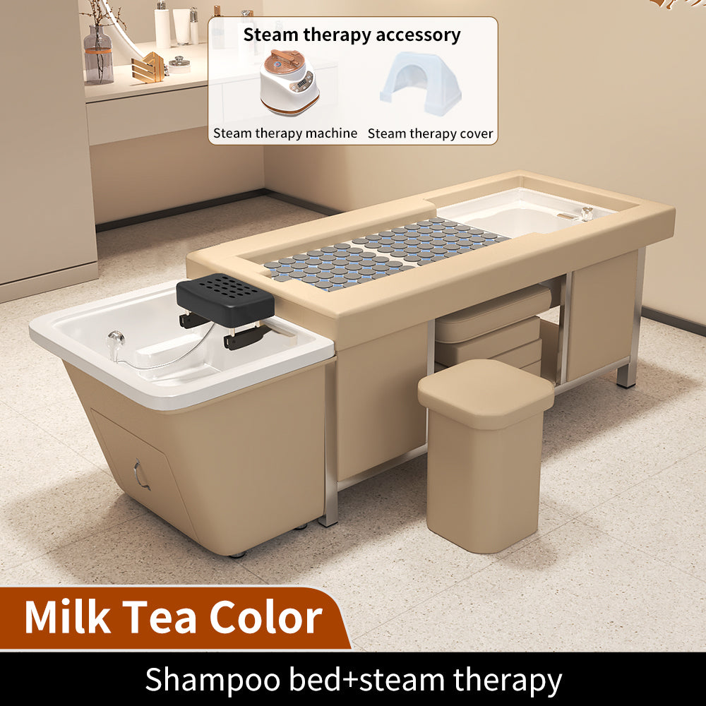 Beauty salon Dedicated Moxibustion Foot Bath Integrated Thai Shampoo Bed Intelligent Constant Temperature Water Circulation Head Therapy Bed