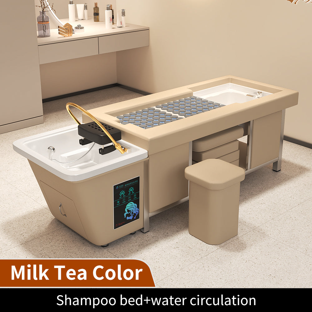 Beauty salon Dedicated Moxibustion Foot Bath Integrated Thai Shampoo Bed Intelligent Constant Temperature Water Circulation Head Therapy Bed