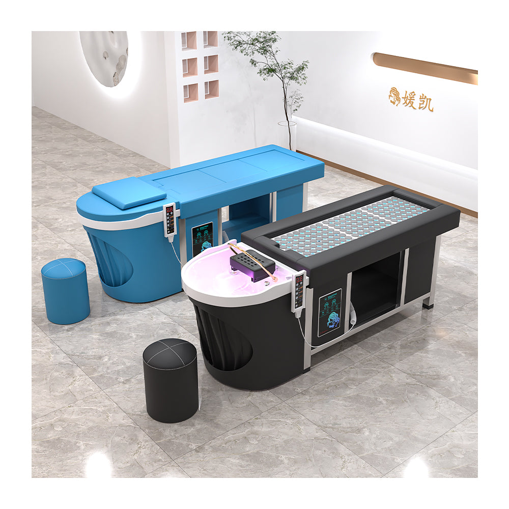 Beauty shop dedicated smokeless moxibustion bed intelligent water heater water circulation integrated shampoo bed