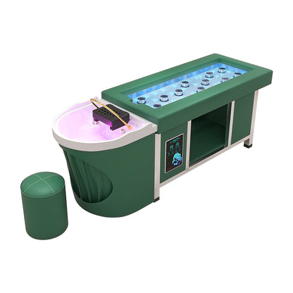 Beauty shop dedicated smokeless moxibustion bed intelligent water heater water circulation integrated shampoo bed