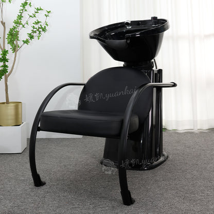 High-end Hair Salon Sitting Recliner Barber Shop Dedicated Punch Bed Half Reclining Shampoo Chair