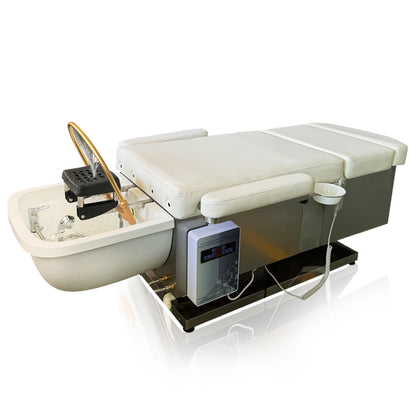 High-end electric shampoo bed barber shop beauty salon special shampoo massage foot massage integrated shampoo bed