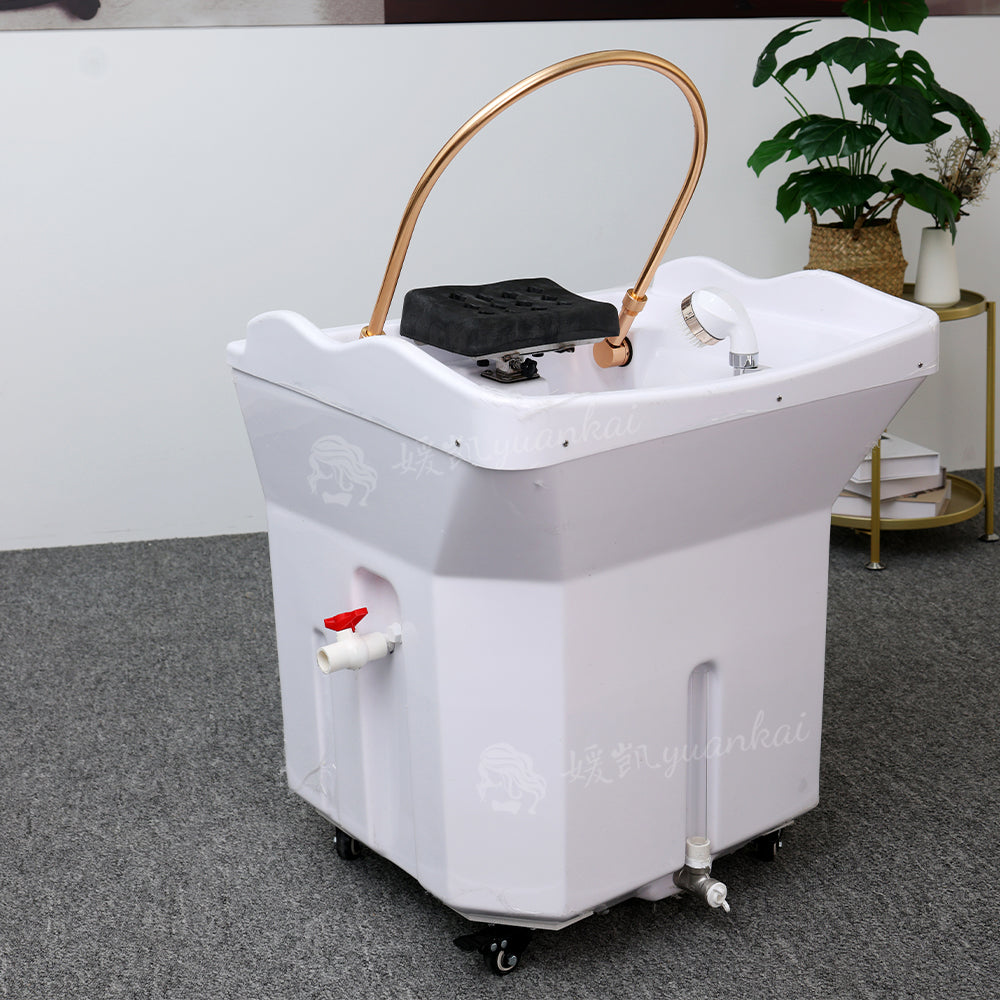 Beauty salon special water circulation hair nourishing constant temperature water heater head therapy movable shampoo Basin