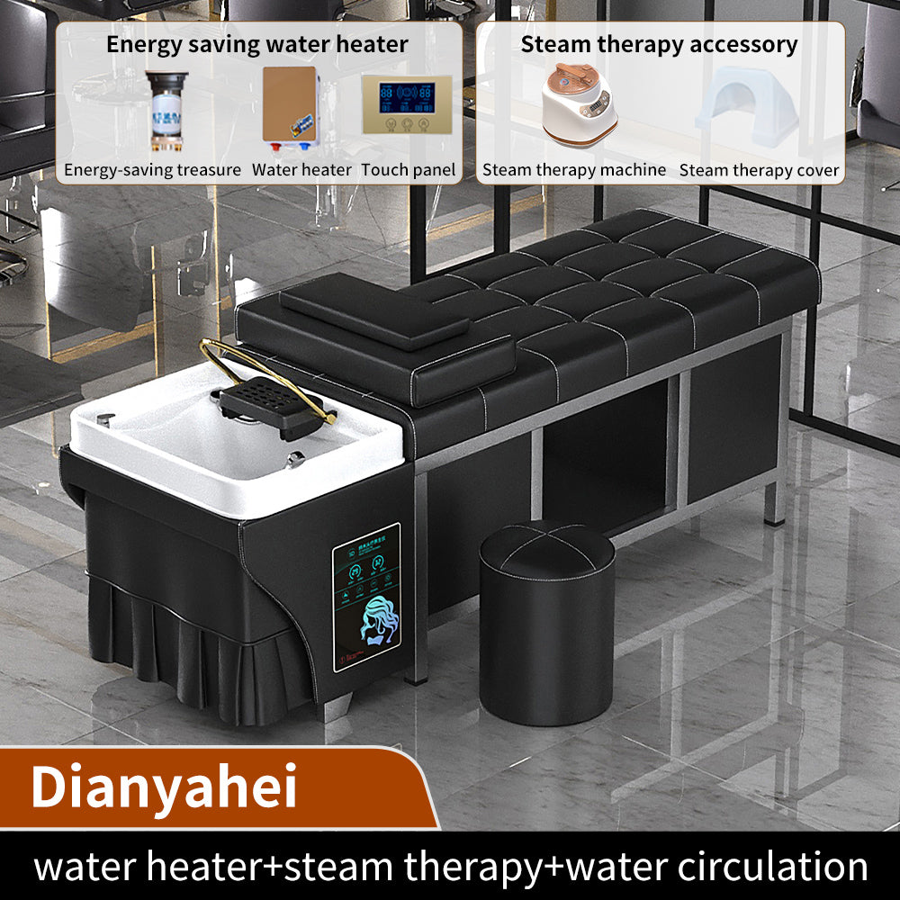 Hot selling high-end Thai hair treatment shampoo bed Hairdresser water cycle steel frame bed